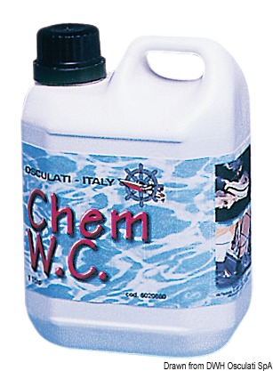 Disintegrating product for chemical toilets