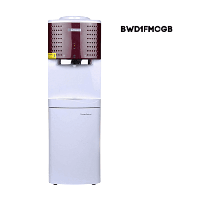 Front View of Blue Star bwd1fmcgb Water Dispenser with Storage Cabinet.