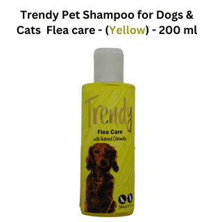 Trendy Pet Shampoo Flea care - (Yellow) - 200 ml Trendy Pet Shampoo Flea care - (Yellow) - 200 ml