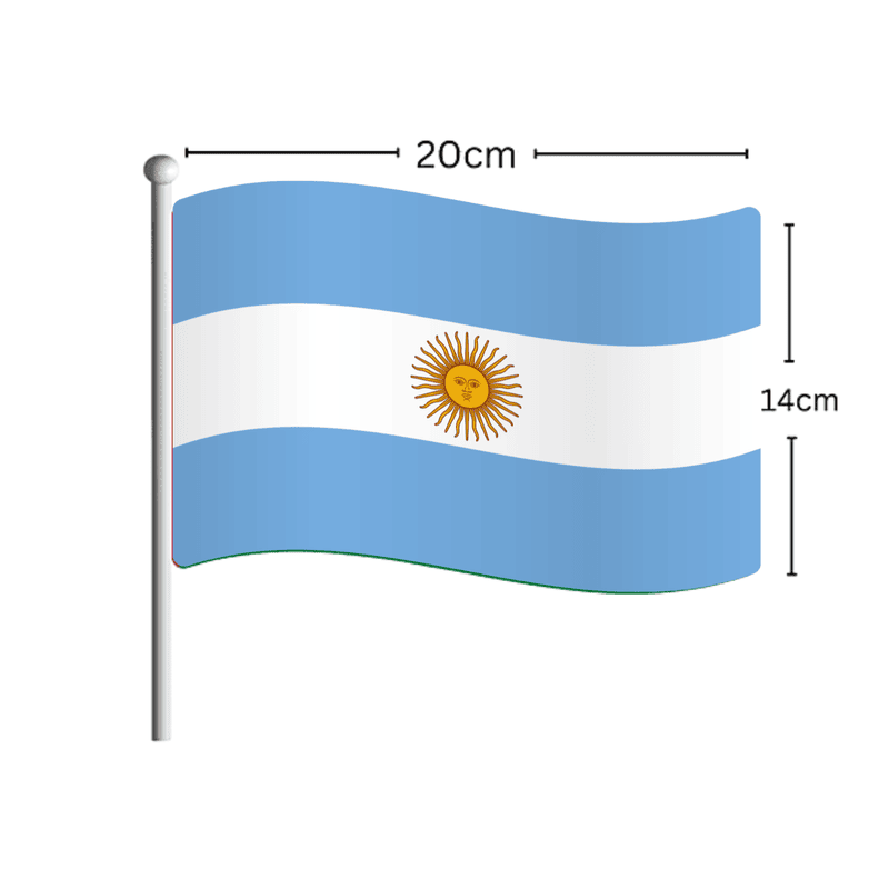 ARGENTINA World Cup 2026 Flag Stick 14cm*20cm