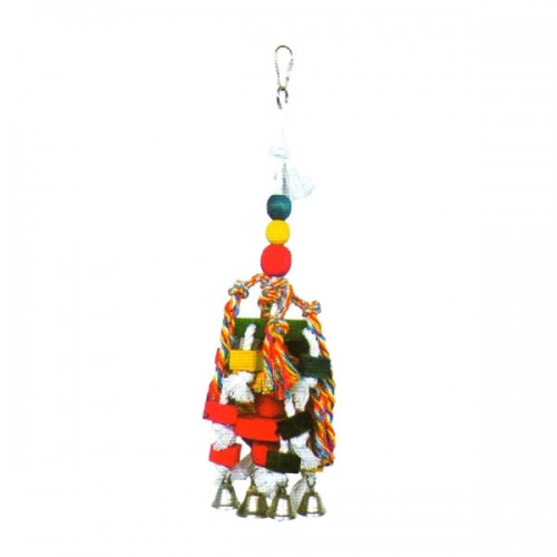 PADO HANGING TOY F/LARGE BIRDS W/BELLS 15.7" PADO HANGING TOY F/LARGE BIRDS W/BELLS 15.7"