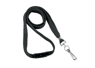 Lanyard - (black, 3/8" with swivel hook) Lanyard - (black, 3/8" with swivel hook)
