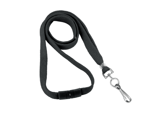 Lanyard - (black, 3/8" with swivel hook) Lanyard - (black, 3/8" with swivel hook)
