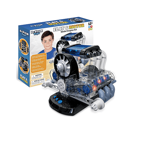 Dr STEM Toys Flat 6 Motor  Model Engine Kit