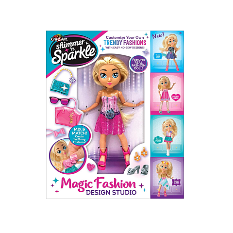 Cra-Z-Art Shimmer 'n Sparkle Magic Fashion Design Studio Doll