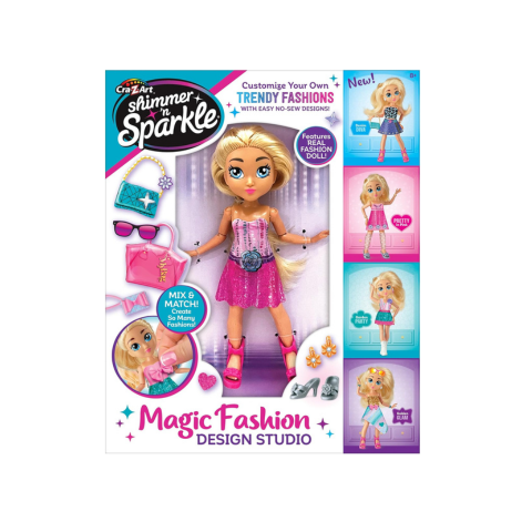 Cra-Z-Art Shimmer 'n Sparkle Magic Fashion Design Studio Doll