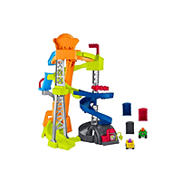 Fisher-Price Hot Wheels Little People Spiral Stunt Speedway