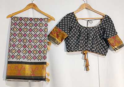 J531: Ready To Ship Beautiful Chirala Saree With Stitched Blouse