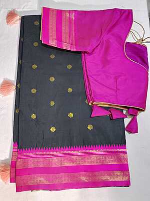 J519: Ready To Ship Beautiful Paithani Saree With Stitched Blouse