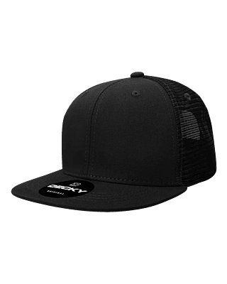 Decky 5010 - Kids Youth Trucker Hat, Flat Bill Snapback Cap