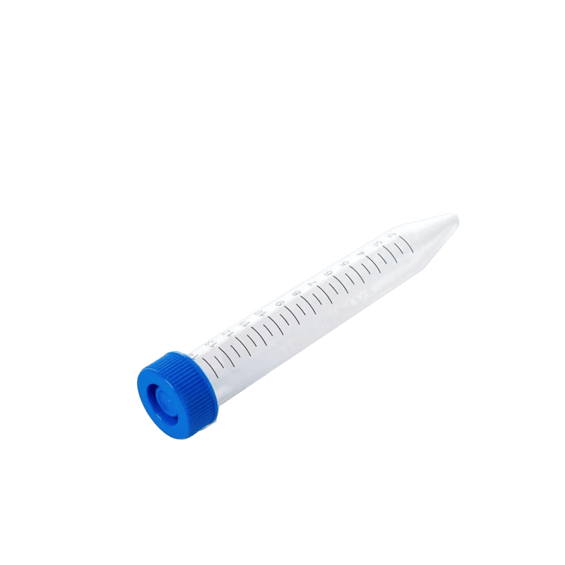 15ml Centrifuge Tube, Plug-seal Cap, PP Tube, Non-Sterile, DNase & RNase free, Conical Bottom, Bulk Pack