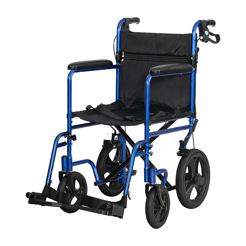 Lightweight Transport Chair – 5015BL With Black Wheels