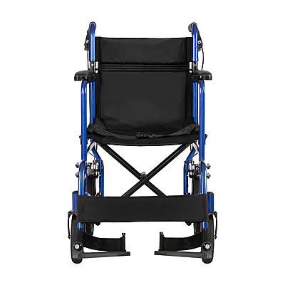 Lightweight Transport Chair – 5015BL With Black Wheels