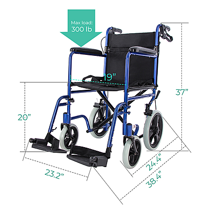 Lightweight Transport Chair – 5015BL