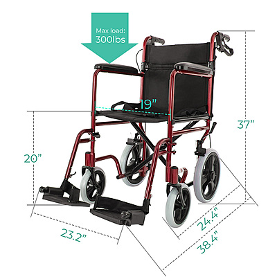 Lightweight Transport Chair 5015RD