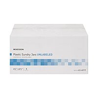 McKesson Sundry Jar Plastic Clear 4-1/4 X 6-1/2 Inch (EA)