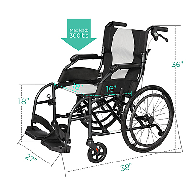 Traveller Lightweight Wheelchair 5019BK