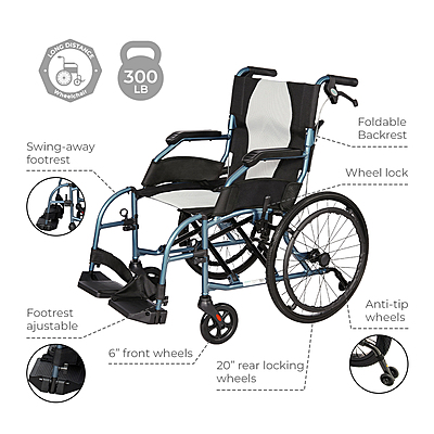 Traveller Lightweight Wheelchair 5019BL Traveller Lightweight Wheelchair 5019BL
