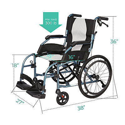 Traveller Lightweight Wheelchair 5019BL Traveller Lightweight Wheelchair 5019BL
