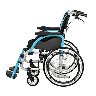5020BL  lightweight wheelchair w/flip-up arms