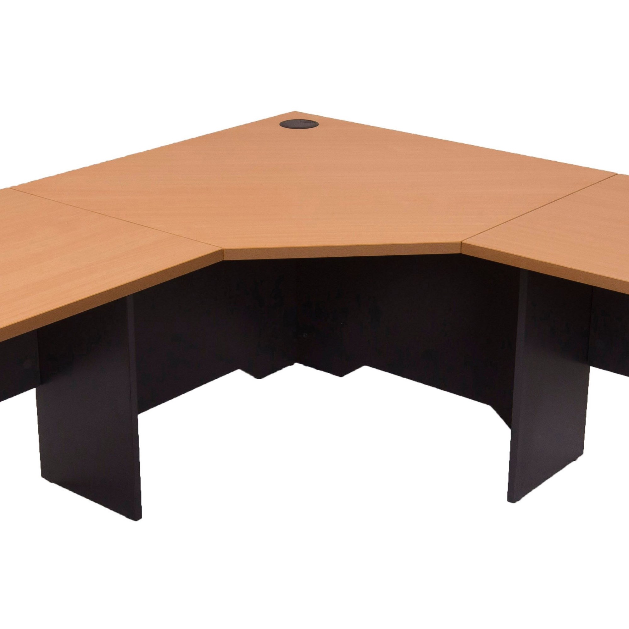 Rapidline Rapid Worker Corner Workstation Unit 900W x 900W x 600mmD Beech And Ironstone