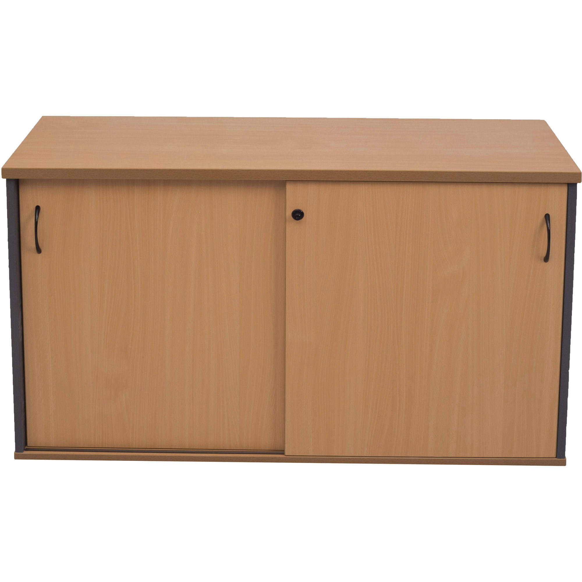 Rapidline Credenza Sliding Doors 1200W x 450D x 730mmH Beech And Ironstone