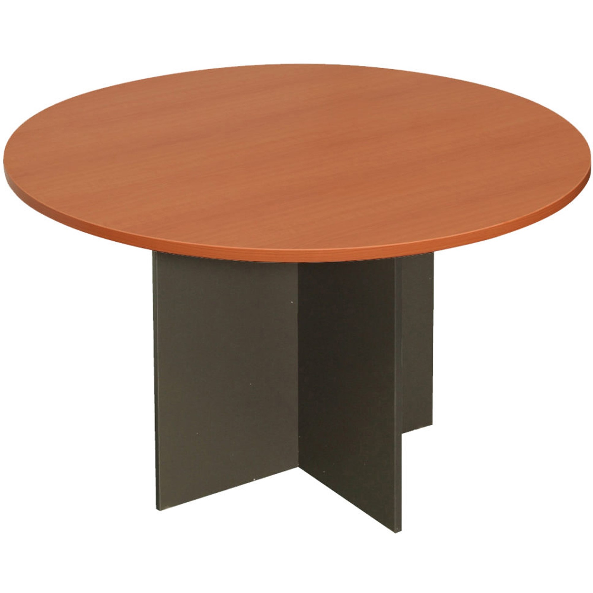 Rapidline Rapid Worker Round  Table 900D x 730mmH  Cherry Top Ironstone Base