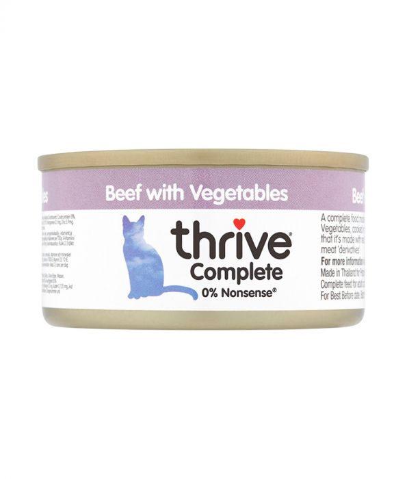 Thrive Complete Cat Beef with Vegetables Wet Food 75G Thrive Complete Cat Beef with Vegetables Wet Food 75G