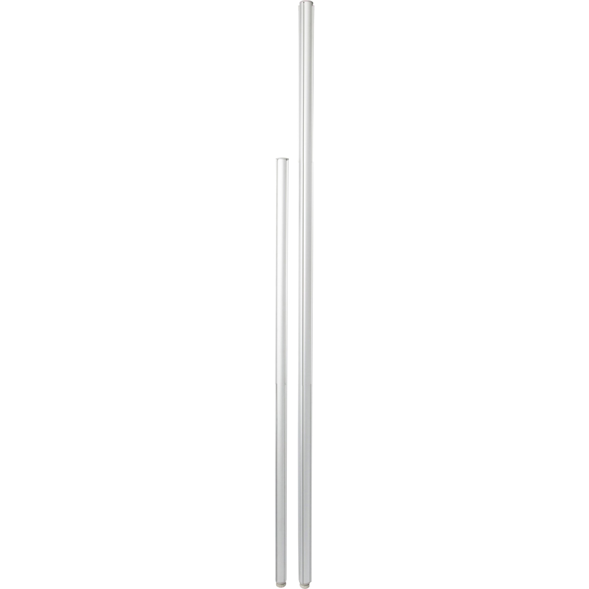 Rapidline Rapid Screen Joining Pole 1250mmH  90 Degree Silver