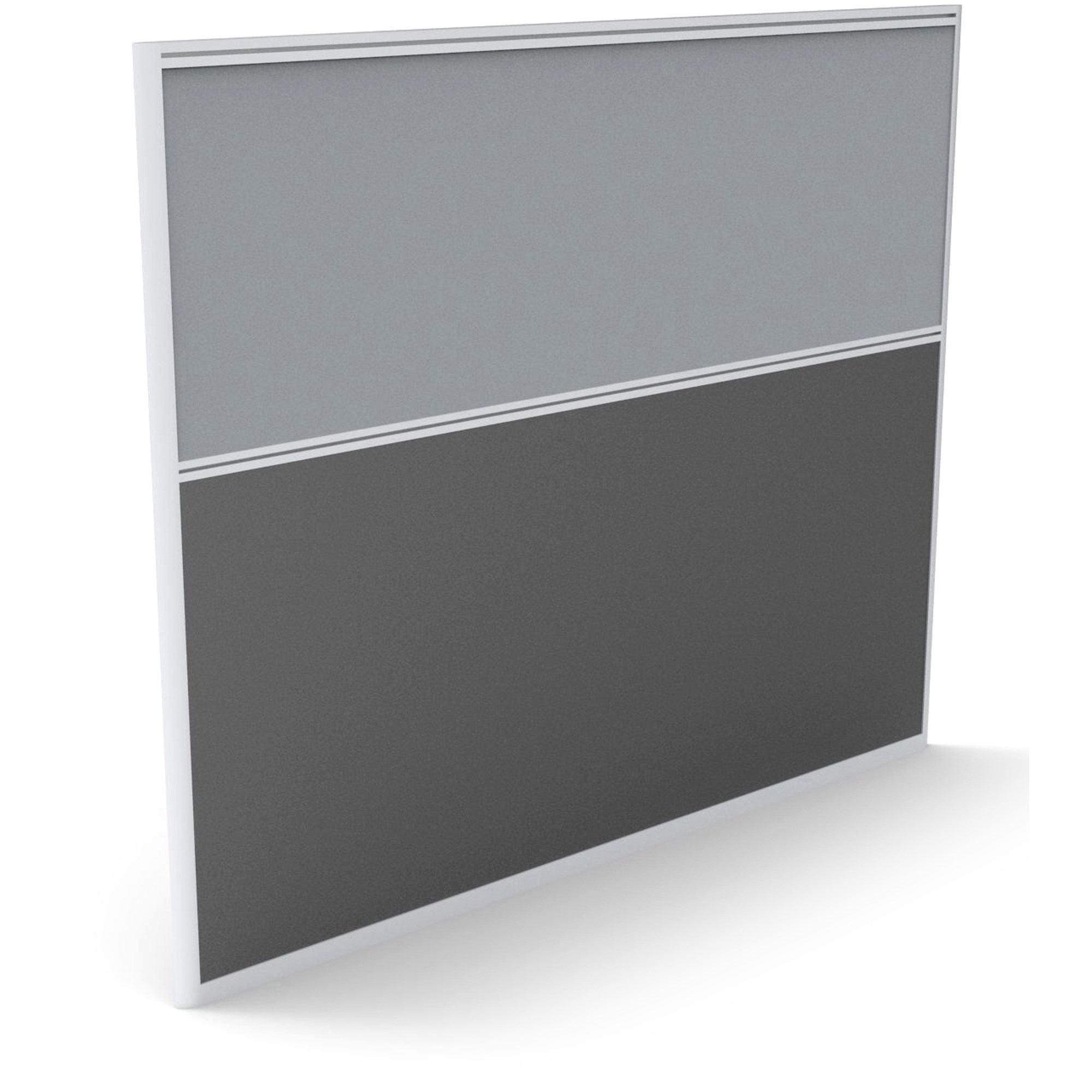 Rapidline Rapid Screen 1500W x 30D x 1250mmH Grey Fabric / Ironstone Base