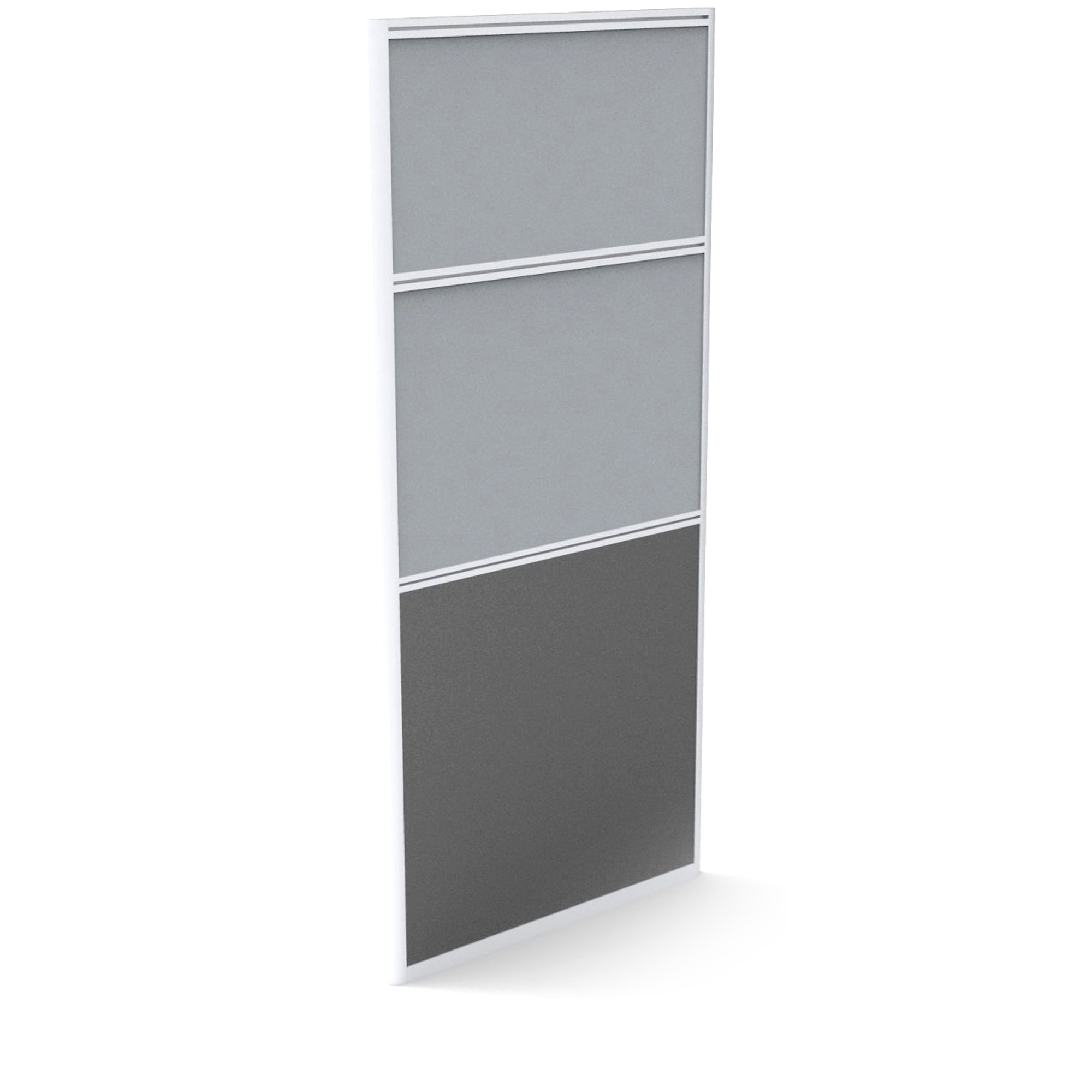 Rapidline Rapid Screen 750W x 30D x 1650mmH Grey Fabric / Ironstone Base