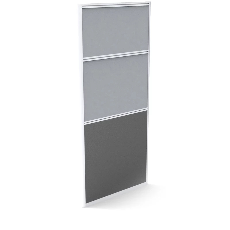 Rapidline Rapid Screen 750W x 30D x 1650mmH Grey Fabric / Ironstone Base