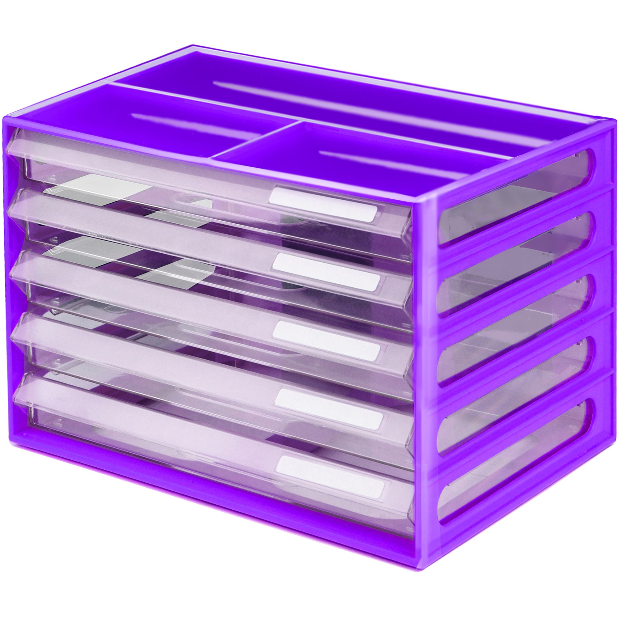 Italplast A4 Document Cabinet 5 Drawer Grape