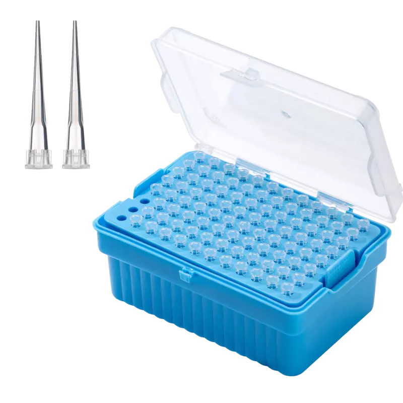 10μl Universal Pipette Tips, PP, Racked, Sterile, DNase & RNase free, Clear