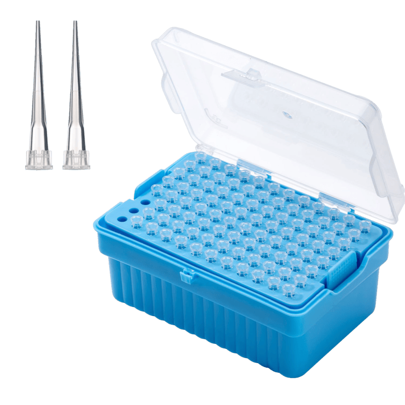 10μl Universal Pipette Tips, PP, Racked, Sterile, DNase & RNase free, Clear