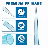 1000μl Universal Pipette Tips,  PP,  Racked,  Sterile,  DNase & RNase free,  Blue,  100 Pieces/Rack,  6 Racks/Pack,  10 Packs/Case