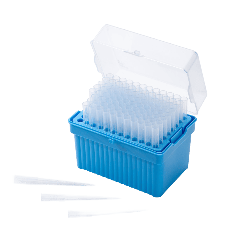 1000μl Extended Long Universal Pipette Tips, 89mm Longer Tip, PP, Racked, Sterile, DNase & RNase free, Clear