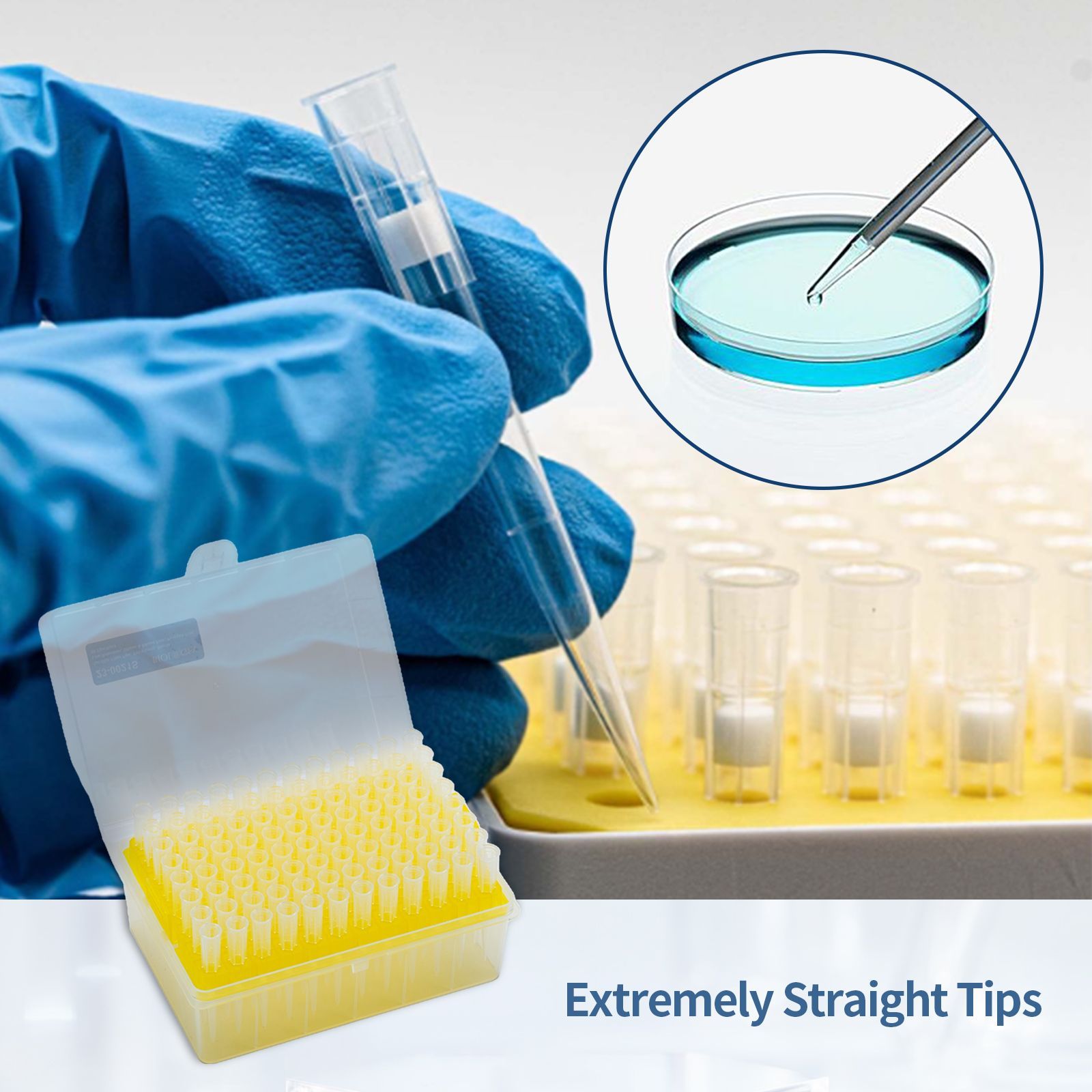 20μl Filter Tips,   Low-retention,  Rack Pack,  Sterile, Length:51mm,  96 Pieces/Rack,  10 Racks/Pack,  5 Packs/Case