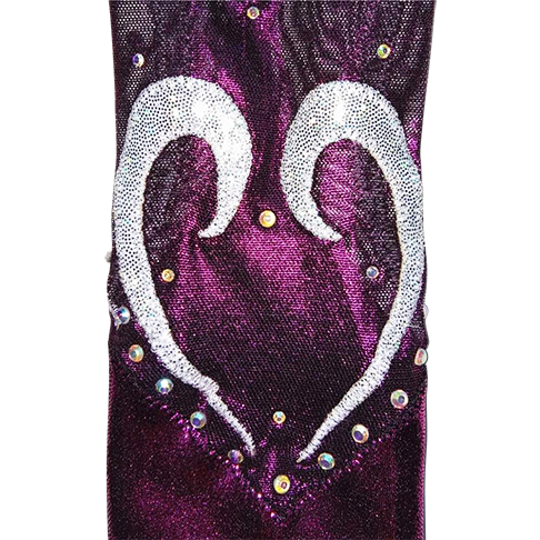 BURGUNDY SHINY MYSTIQUE/MESH WITH STONES LONG SLEEVE BURGUNDY SHINY MYSTIQUE/MESH WITH STONES LONG SLEEVE