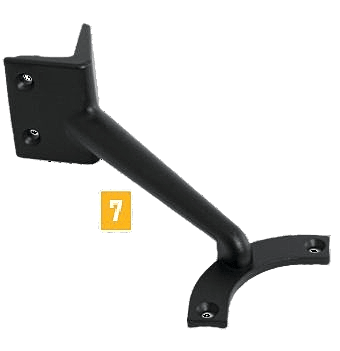 Fortress Round ADA Handrail Inside Corner Bracket