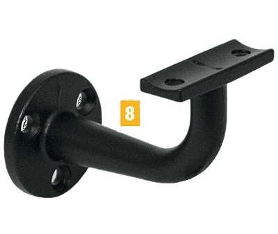 Fortress Round ADA Handrail Bracket (Bag of 2)