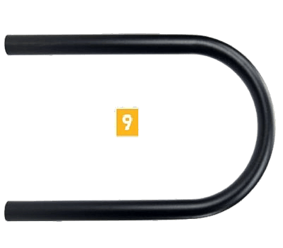 Fortress Round ADA Handrail End Loop 180 Degree