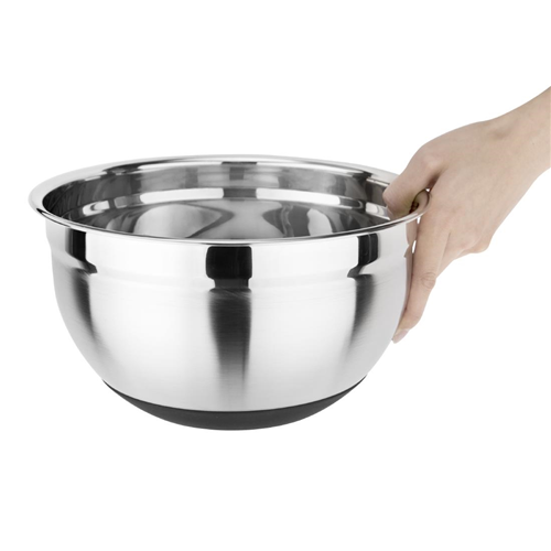 Stainless Steel Mixing Bowl with Silicone Base 5Ltr