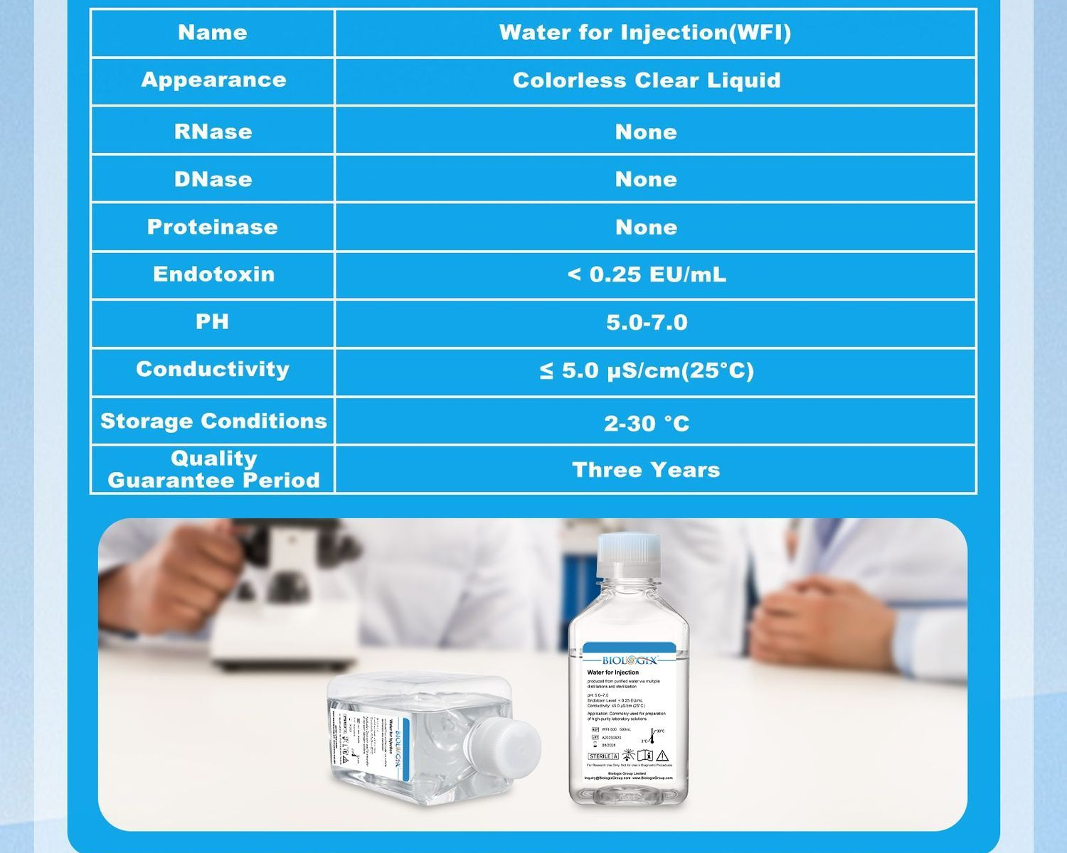 Water For Injection (WFI) LE 500mL