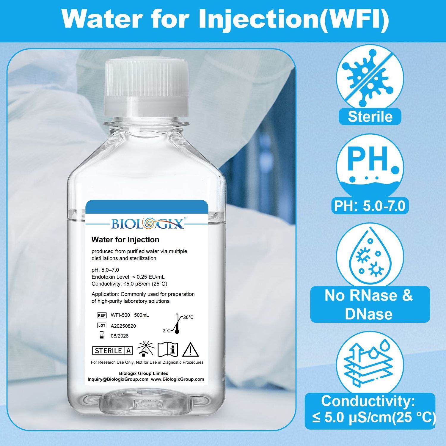 Water For Injection (WFI) LE 500mL