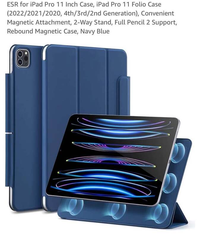 IPad Pro 11 m2 128gb con lápiz , mica de papel y estuche