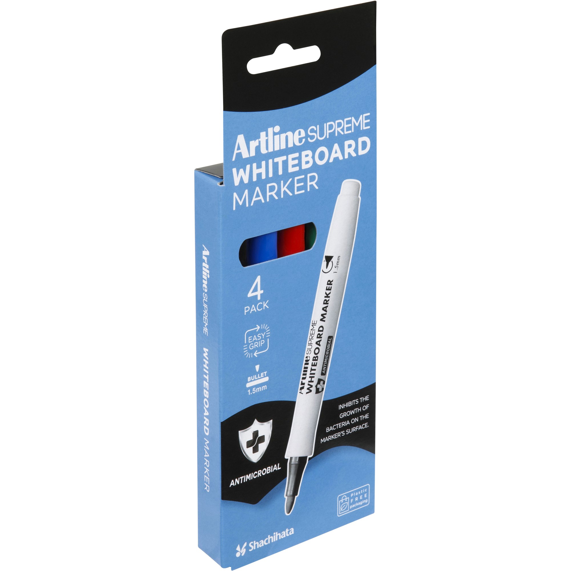 ARTLINE SUPREME WHITEBOARD MARKER 4PK ASST