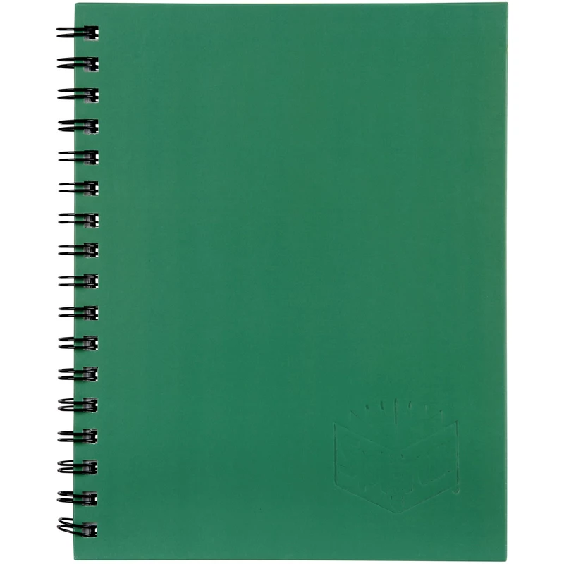 Spirax 511 Hard Cover Notebook A5 Ruled 200 Page Side Opening Green