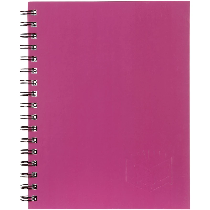 Spirax 511 Hard Cover Notebook A5 Ruled 200 Page Side Opening Pink