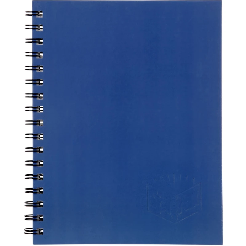 Spirax 512 Hard Cover Notebook A4 Ruled 200 Page Side Opening Blue